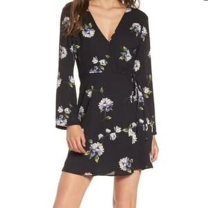 Lush Floral Wrap Dress